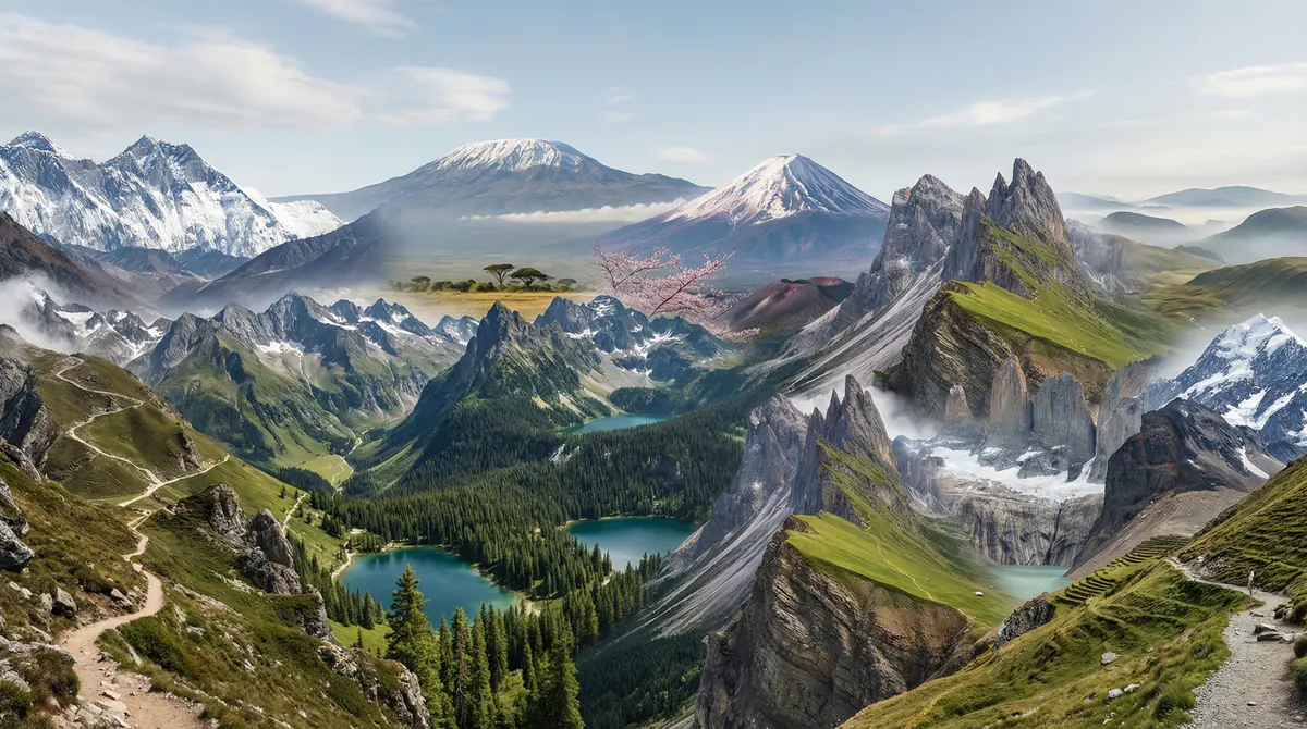 Top 10 Mountains for Hiking Globally
